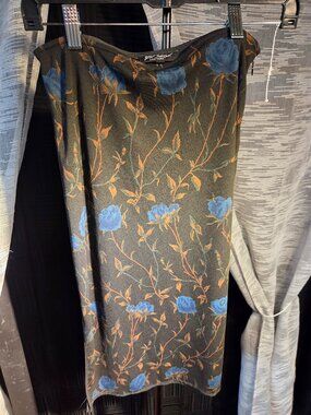 90'S Vintage Betsey Johnson Floral Midi Skirt Size M